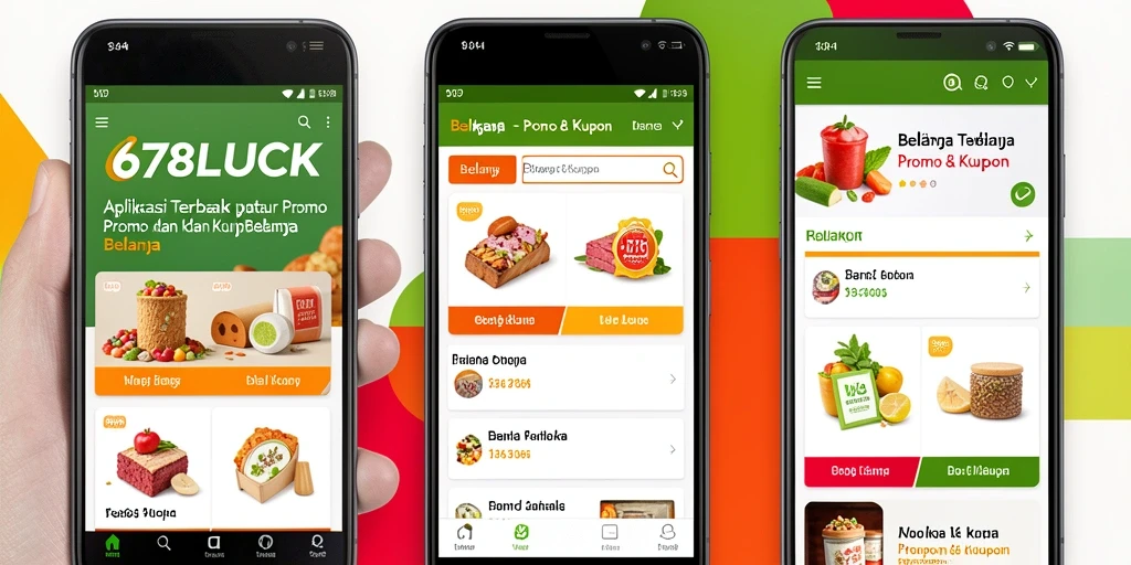 Antarmuka pengguna 678LUCK dengan berbagai pilihan kupon menarik.