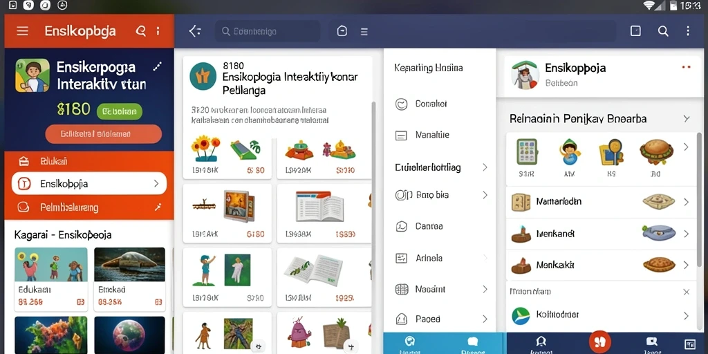 Antarmuka aplikasi 8180 yang interaktif dan informatif.
