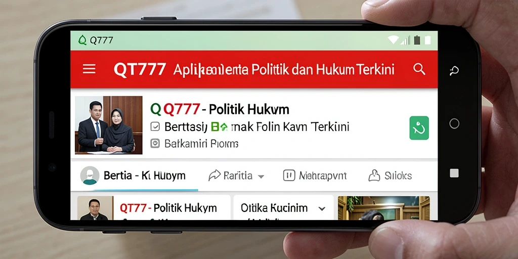 Tampilan antarmuka QT777 yang menarik dan fungsional.